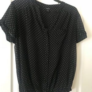 Short sleeve button up blouse